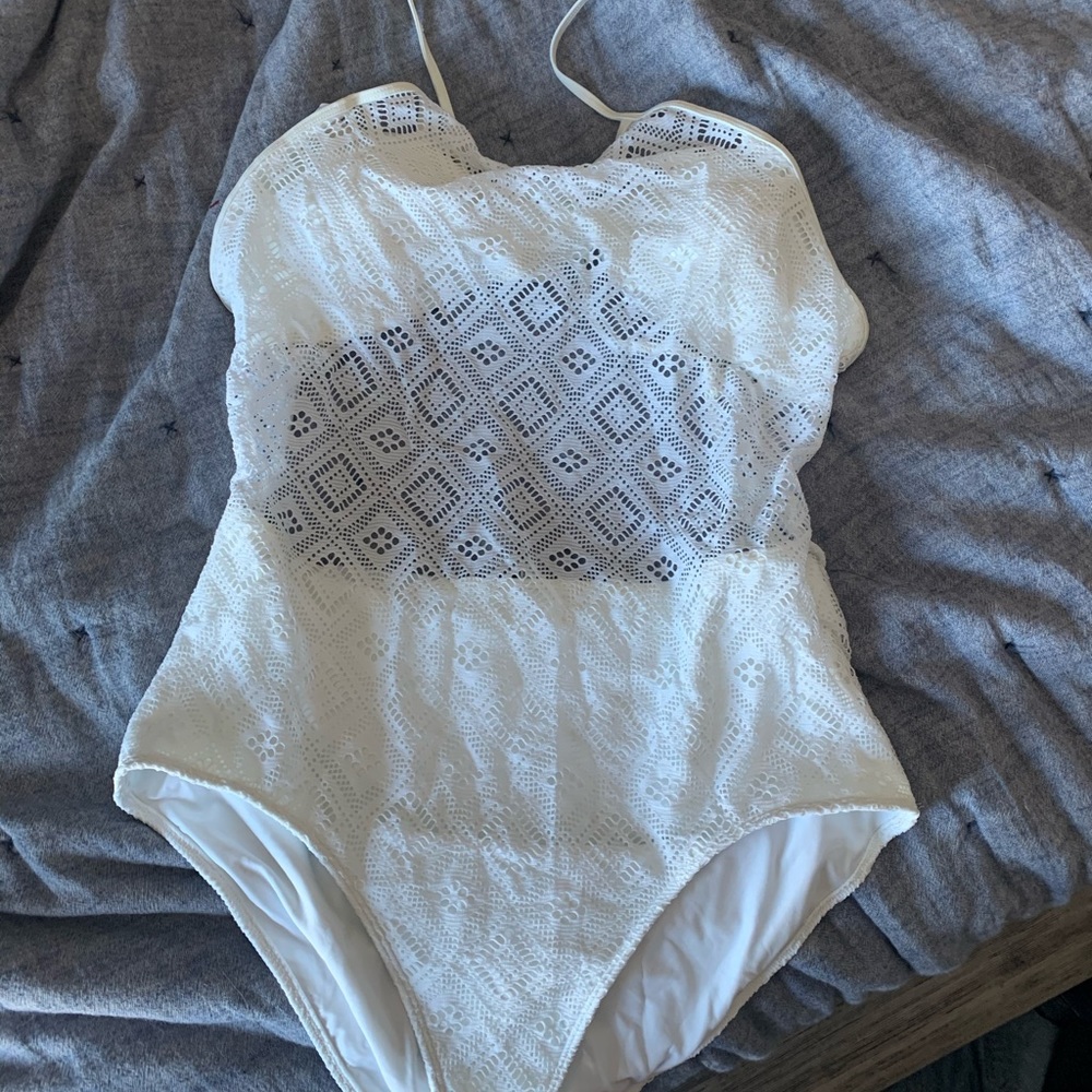 Aerie One Piece Crochet Swimsuit XXL NWT